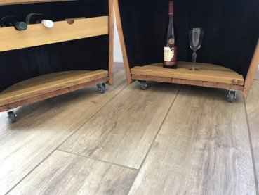 Tischfass Holzfass Fassschrank Fassbar Fasstisch Weinregal als Stehtisch gebrauchtes Weinfass